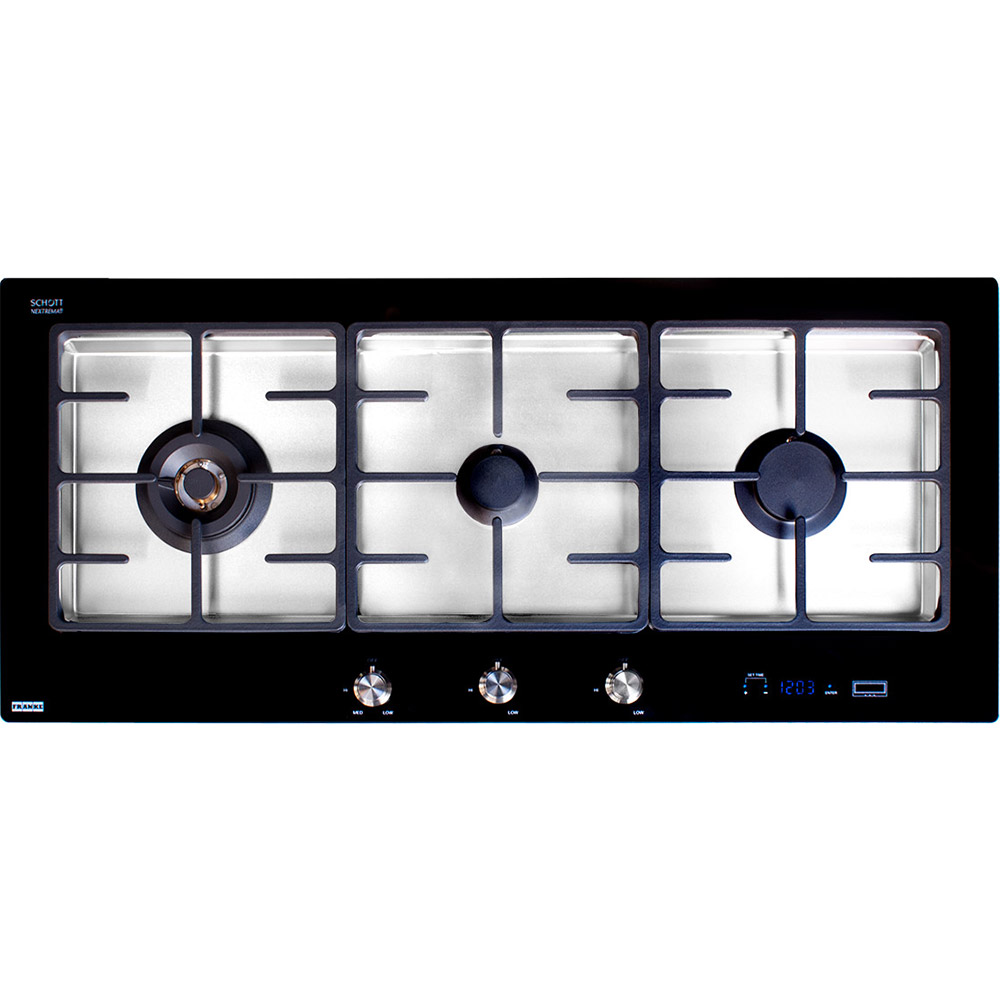 FLG1003B1N 100cm 3 Burner Low Profile Gas Cooktop Franke Australia