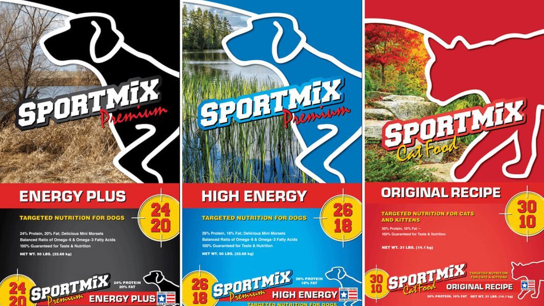 Sportmix energy plus high energy and original recipe packaging