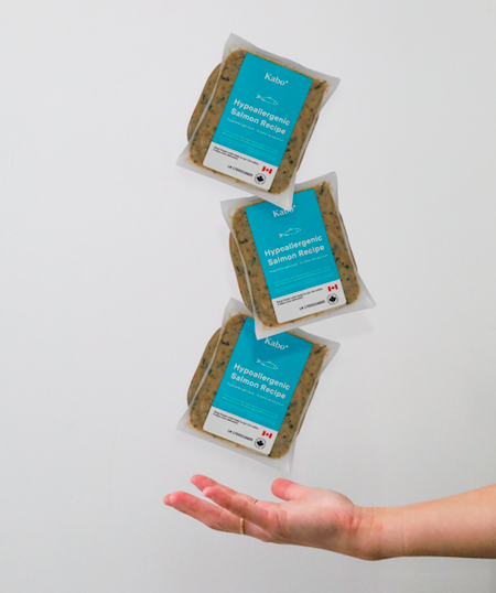 3 thermoform packs of salmon recipe