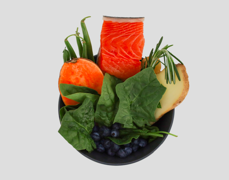 bowl of fresh food ingrdients