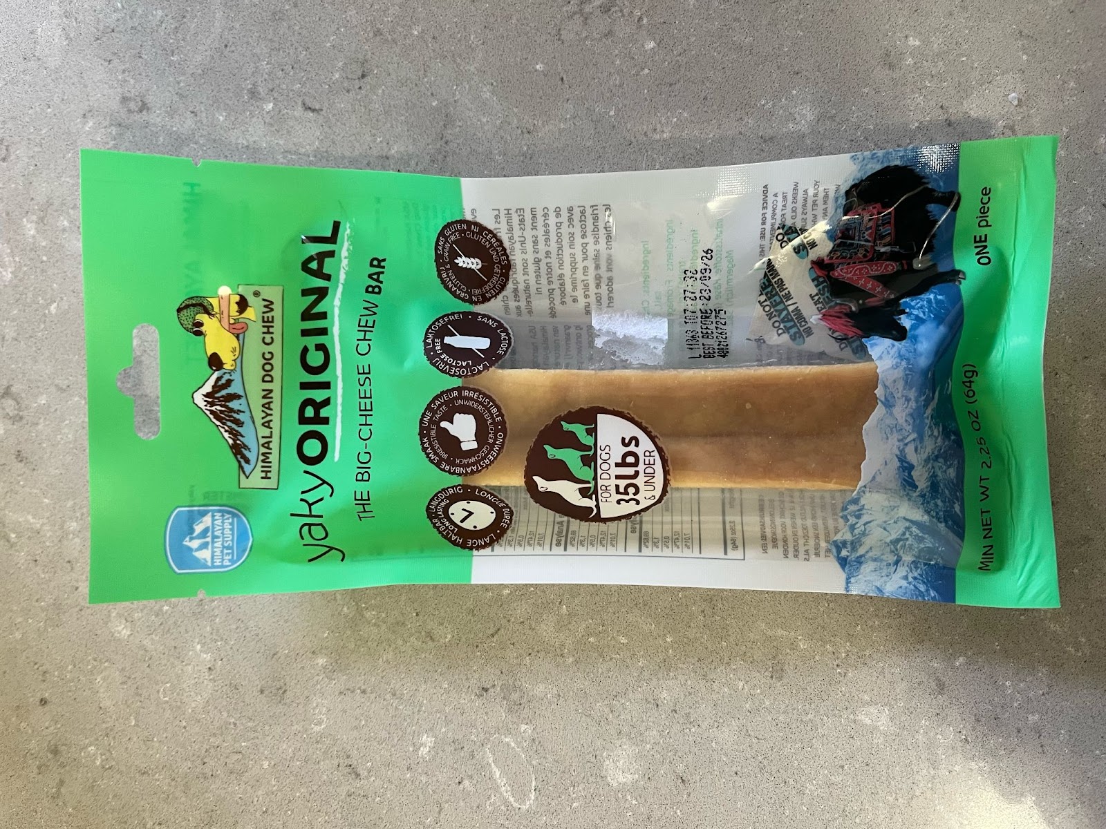 yak chew in packaging