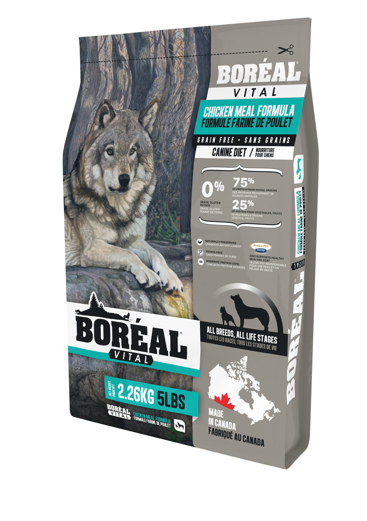 Boreal Vital All Breed Chicken Meal - Grain Free Dry Dog Food, 11.33-kg |  Brantford