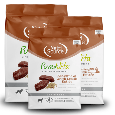 Pure Vita Kangaroo and Green Lentils Grain Free Dog Food | Canadian Pet  Connection