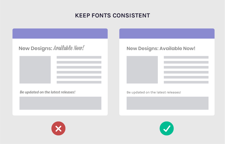 Increase conversion rates by keeping your fonts consistent