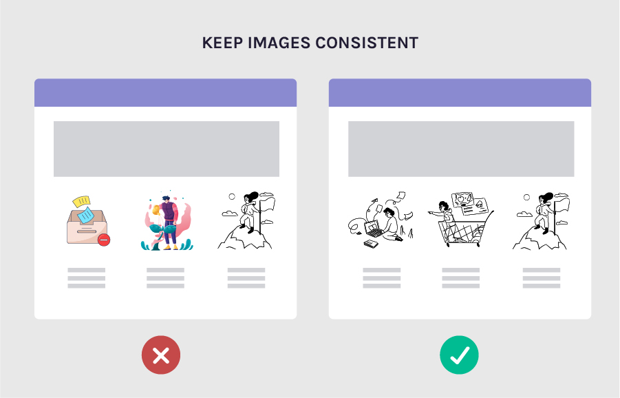 Increase conversion rates by keeping your images consistent