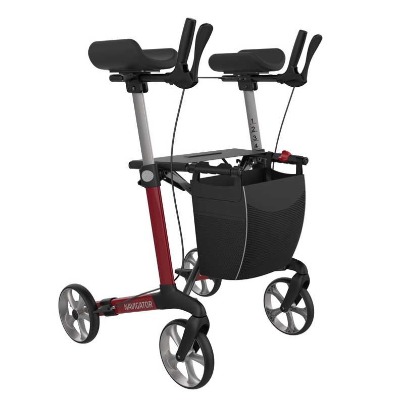 Navigator rollator met onderarmschalen