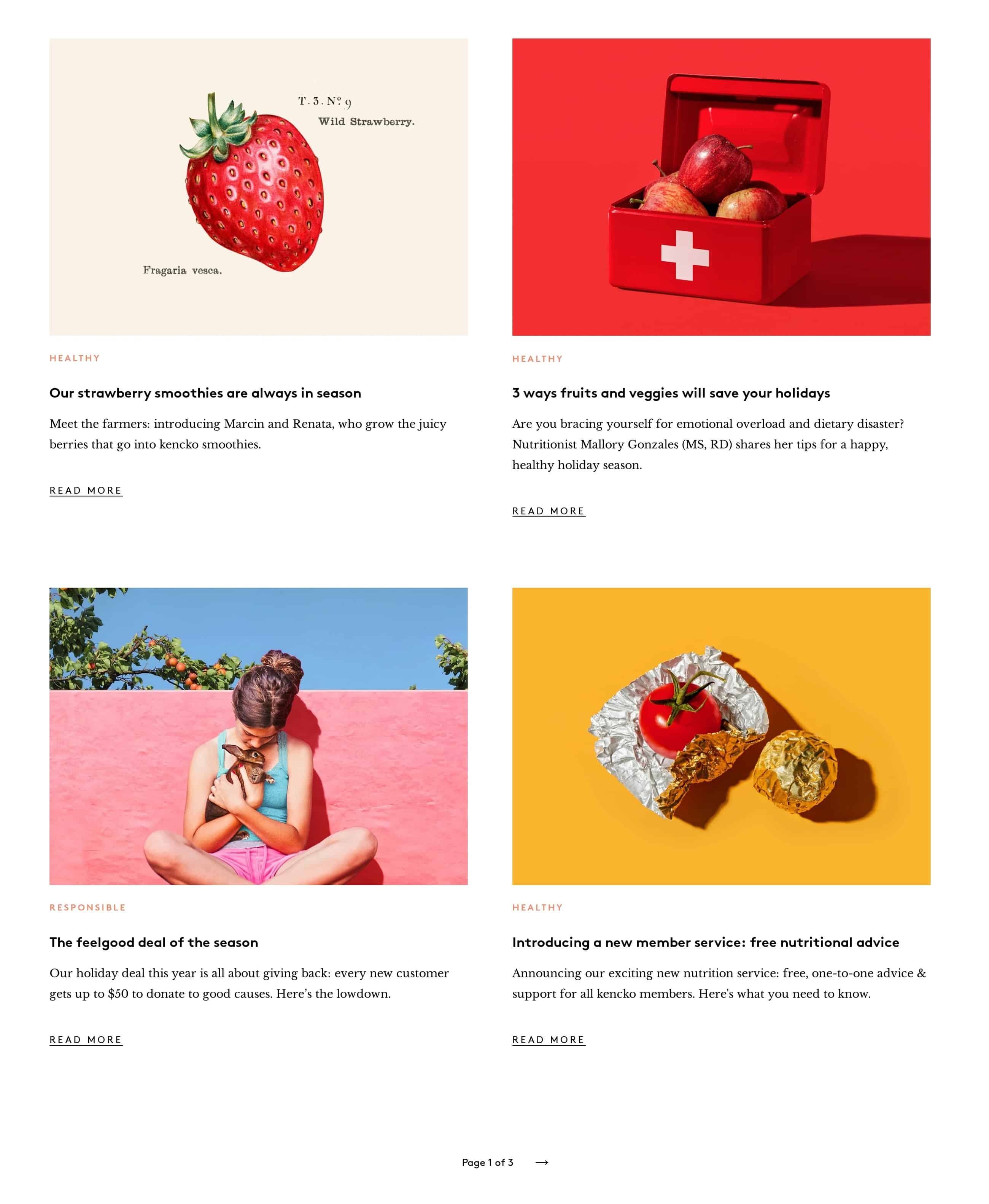 List Of Blog Posts In 2 Columns UI UX Patterns