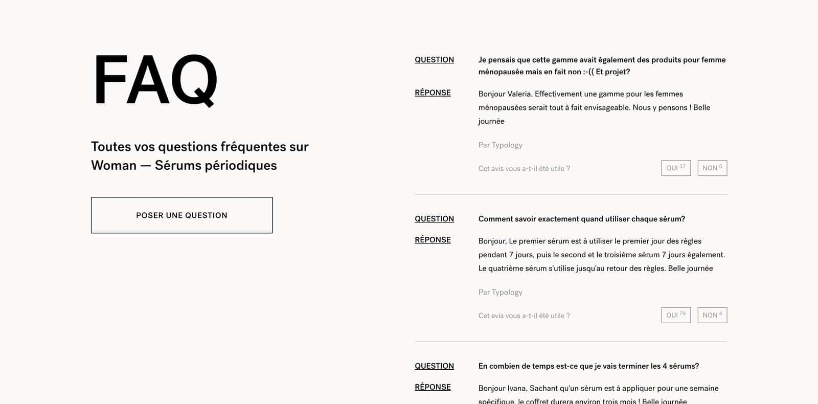 List of Questions and Answers UI/UX Patterns