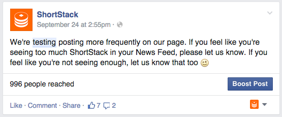 Shortstack Update