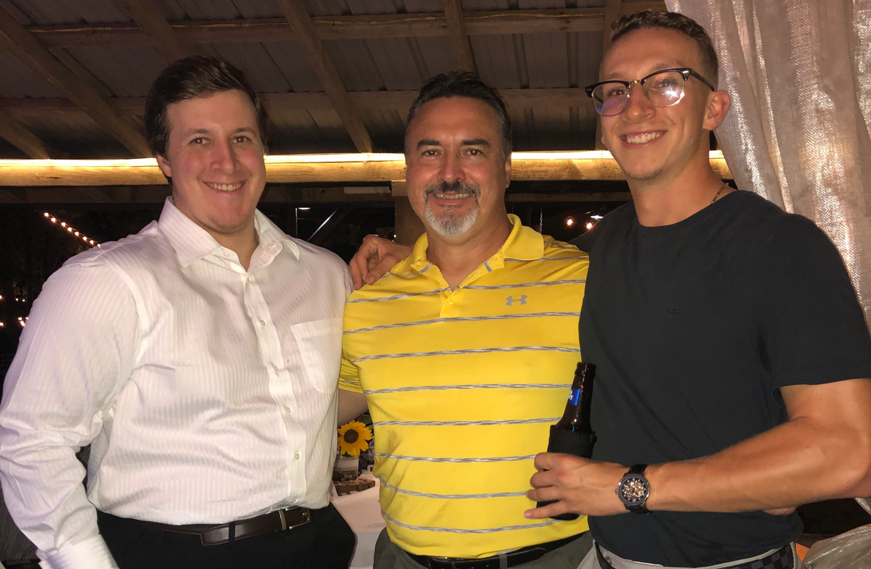 Cody with his father and brother