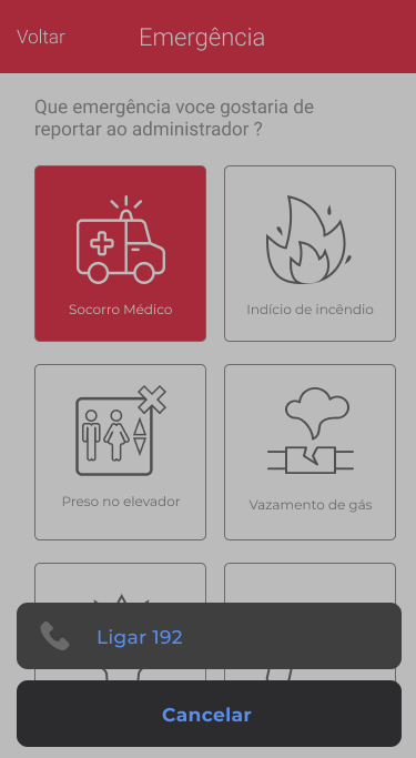 App noknox tela fazer ligação