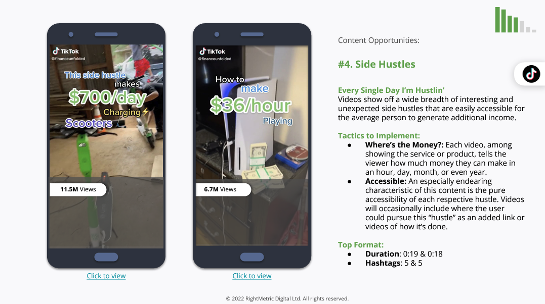 Financial services content opportunities