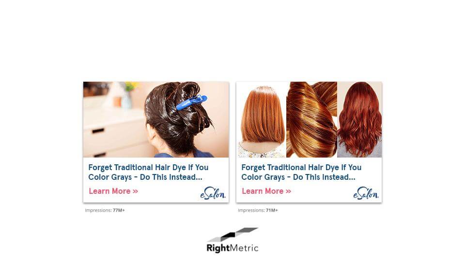DIY Hair Dye Ad Creatives