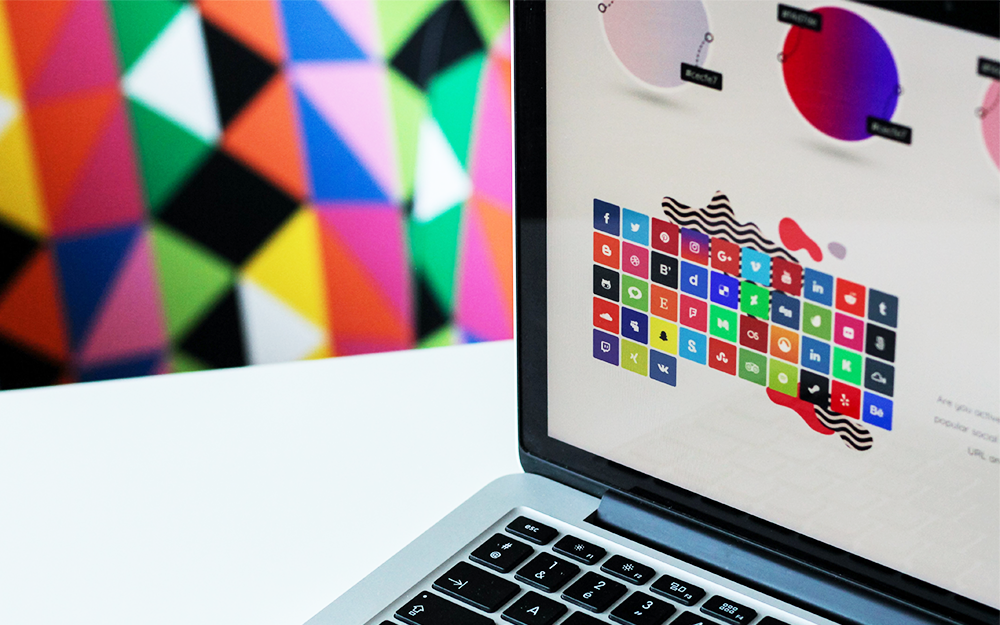computer, branding, design, graphic, shapes, colour, logo, style