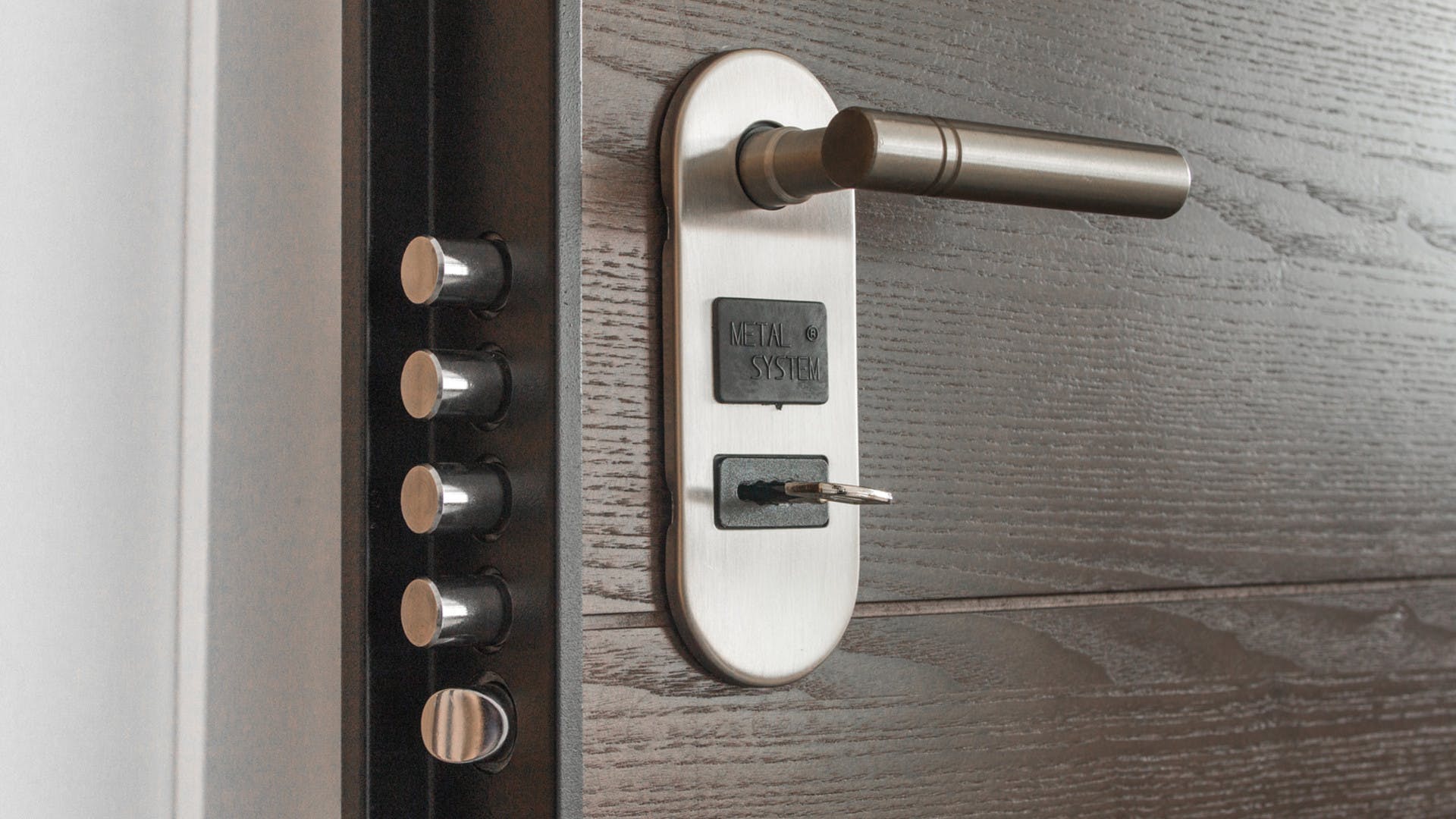 Door with many locks