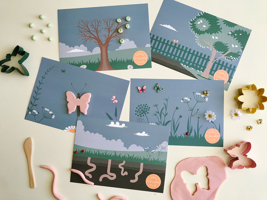 Garden Play Dough Mats (A4)