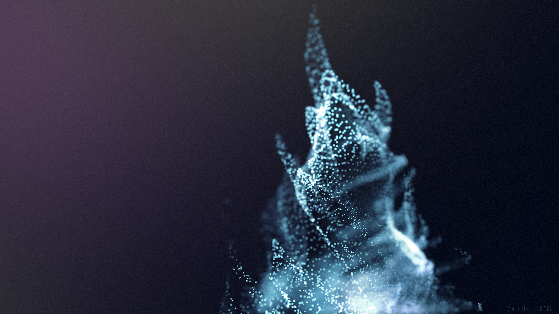 abstract particles cinema 4d after effects particular trapcode mathieu legault