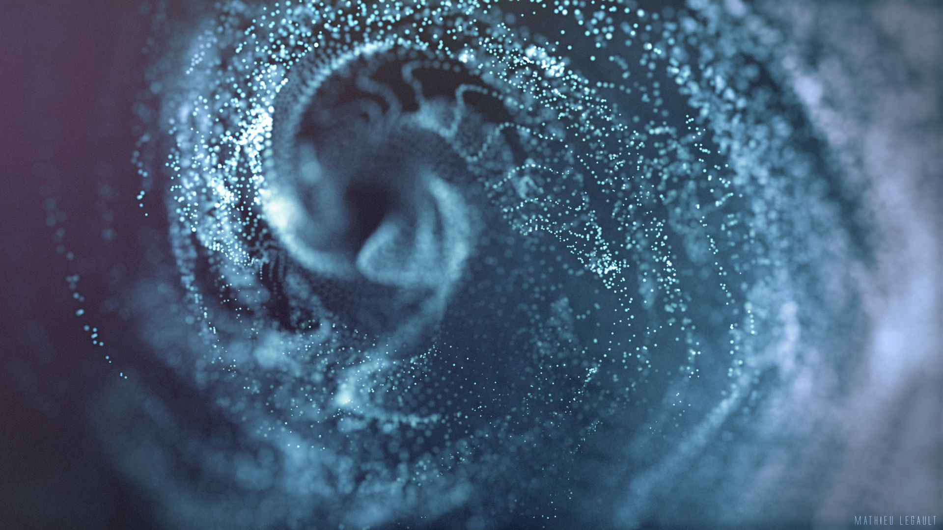 abstract particles cinema 4d after effects particular trapcode mathieu legault