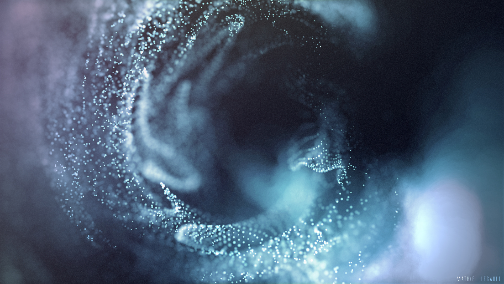 abstract particles cinema 4d after effects particular trapcode mathieu legault