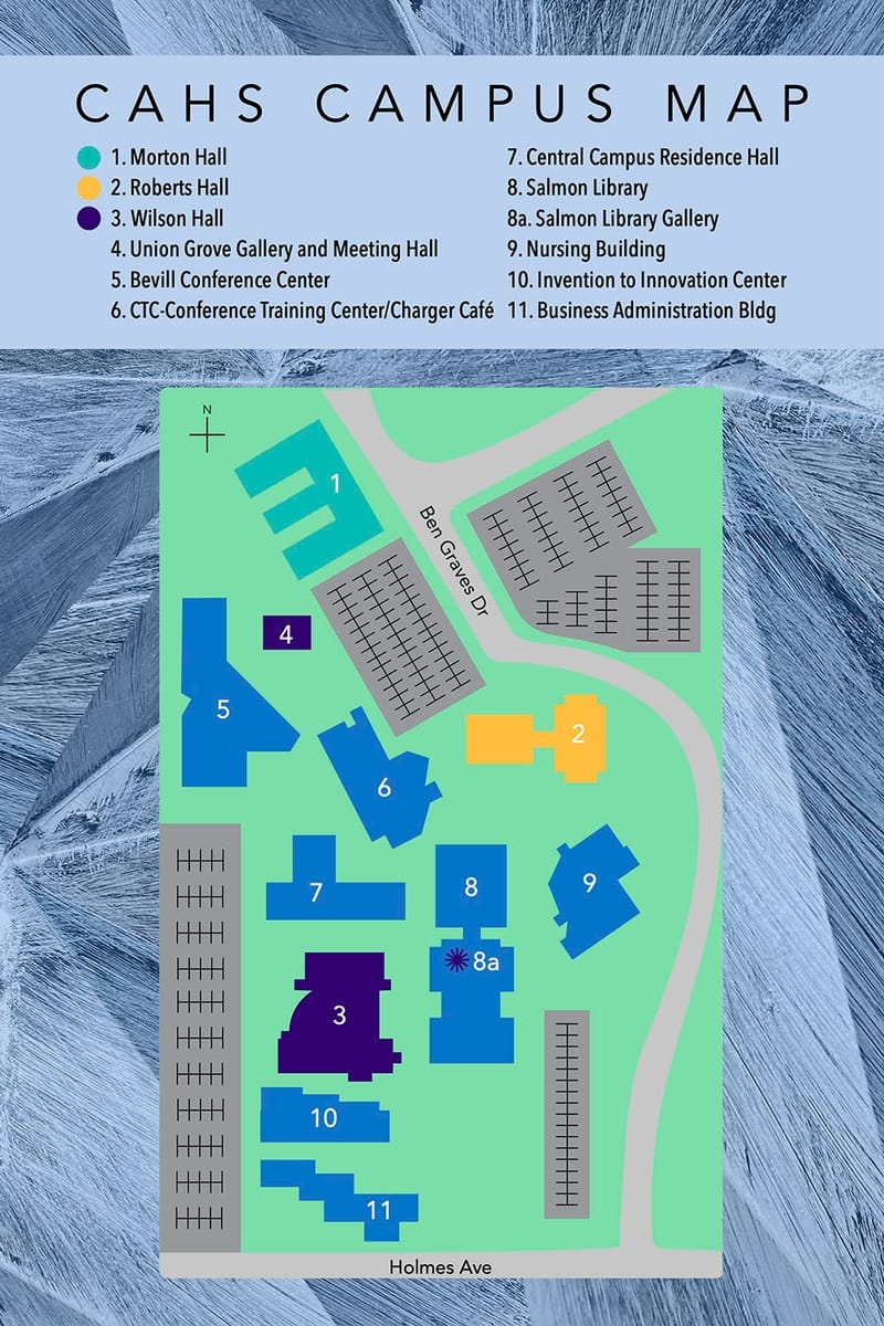 Uah Library Map UAH CAHS Wayfinding