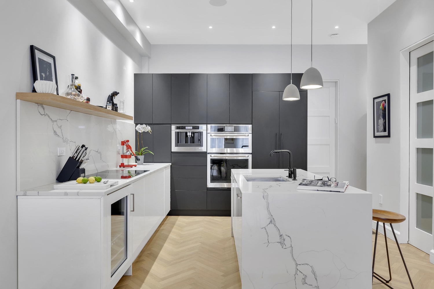 Gut Renovation of Landmarked Townhome | Gallery Kitchen ... Average cost to gut & remodel a house.