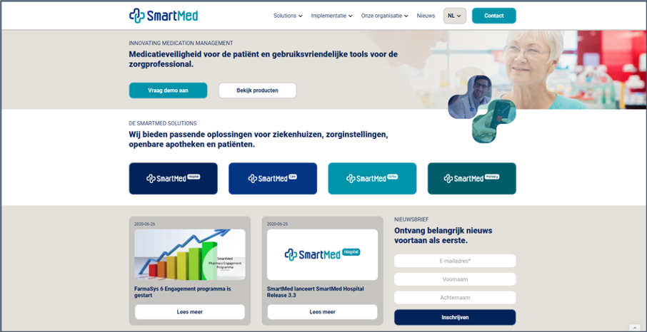 Nieuwe website SmartMed