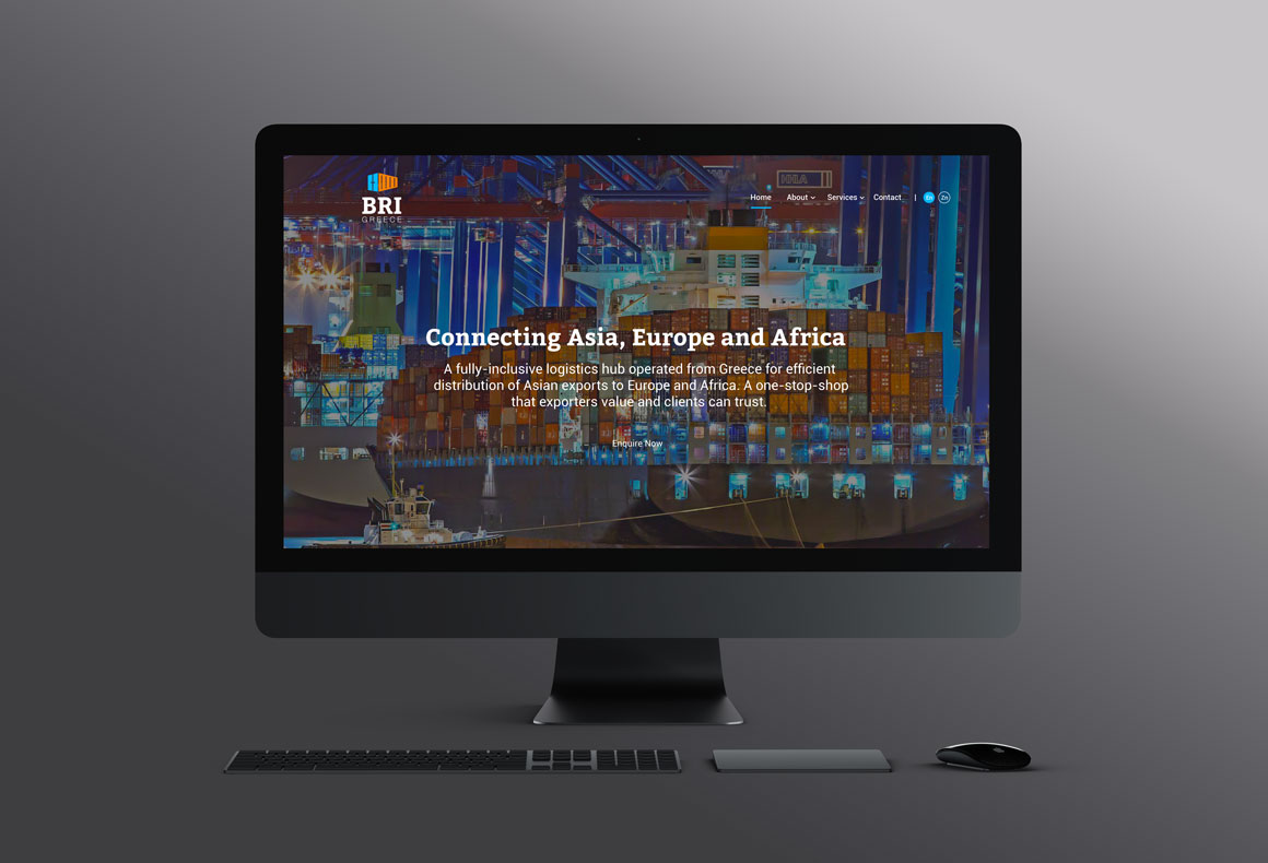 Custom website design and development services for BRI Greece by Reform Design, Cyprus.