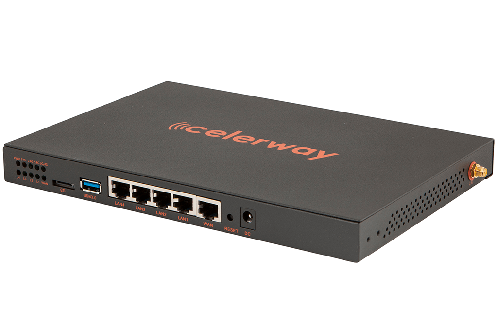 Fractus enables up to 7 simultaneous WAN connections (1 cellular). Choose Fractus to provide connectivity with 4G backup for small offices using standard office applications.