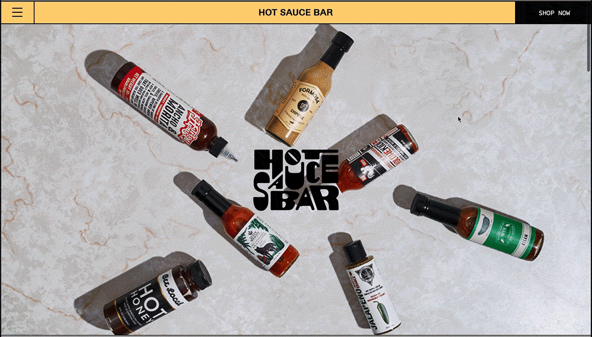 HOT SAUCE BAR