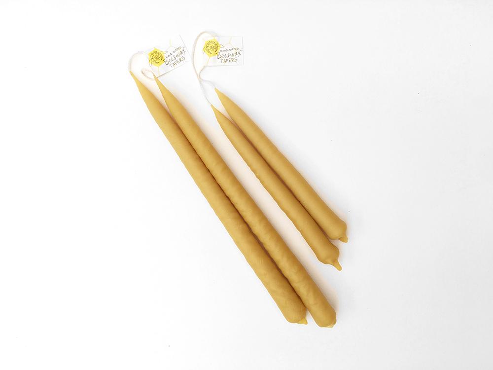 Beeswax Taper Candles