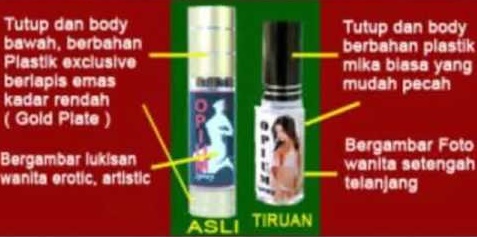 opium spray asli dan palsu