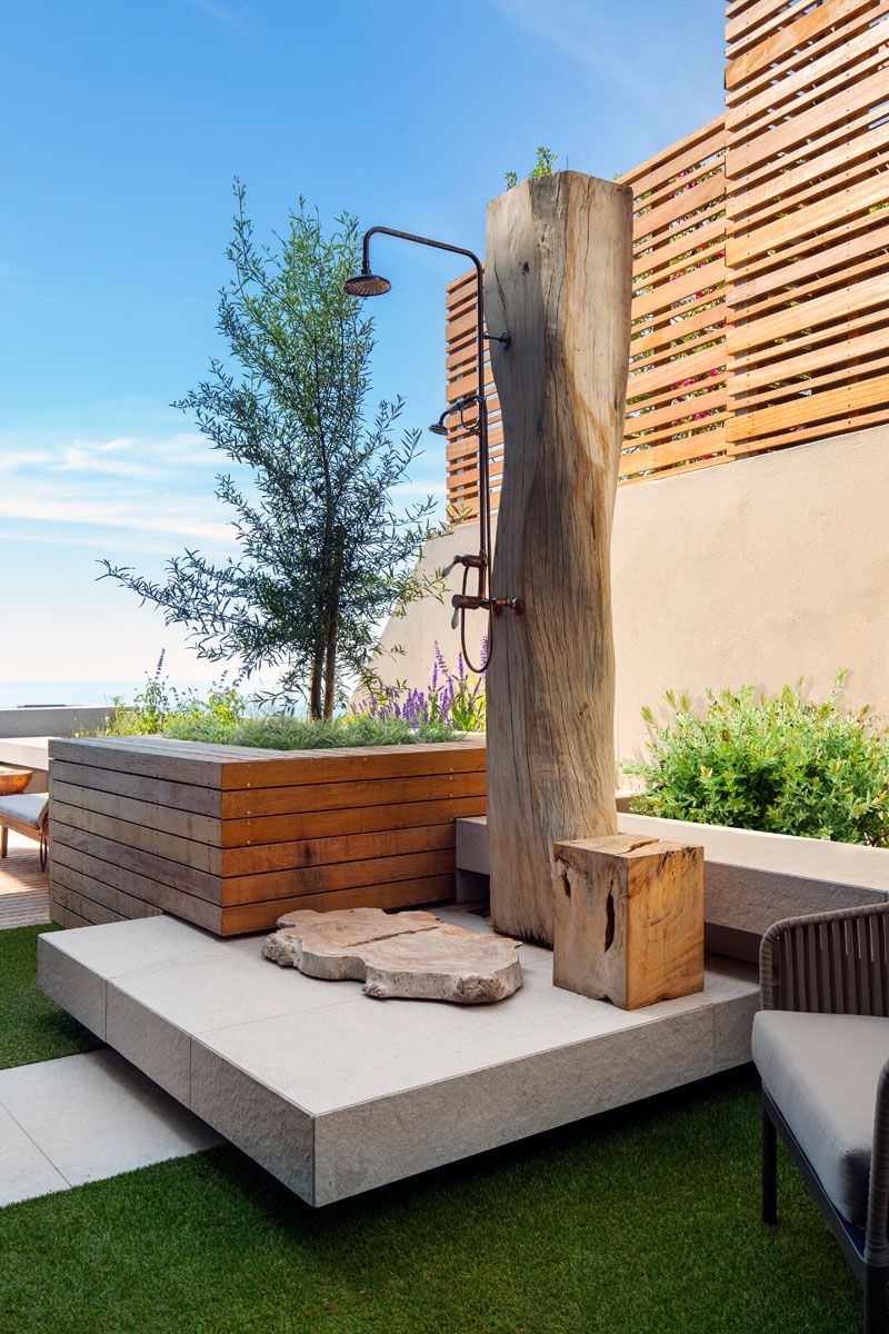 Gartendusche: Kühle Erfrischung an heißen Tagen