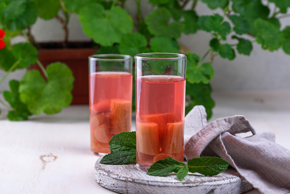 Rhabarber Limonade, so geht es