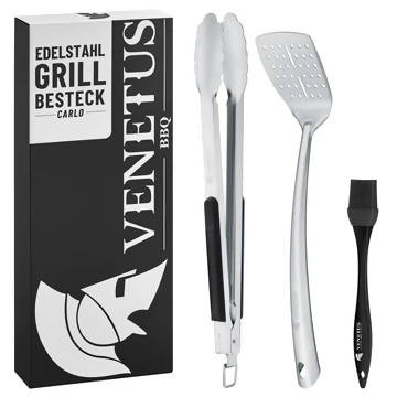 Venetus BBQ Grill Besteck Edelstahl