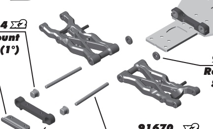 RC Car Pill Inserts and Suspension Mounts