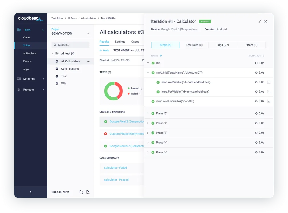 API & Mobile Synthetic Monitoring | CloudBeat