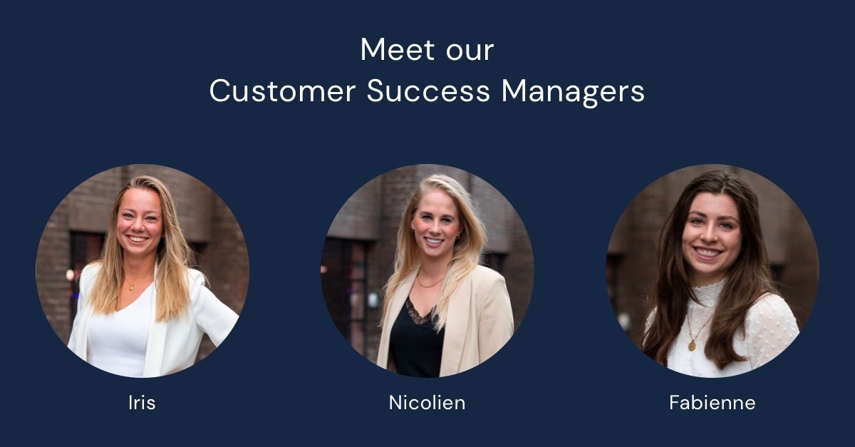 Meet our customer succes managers, who will help you setting up the online booking software - Briq Bookings