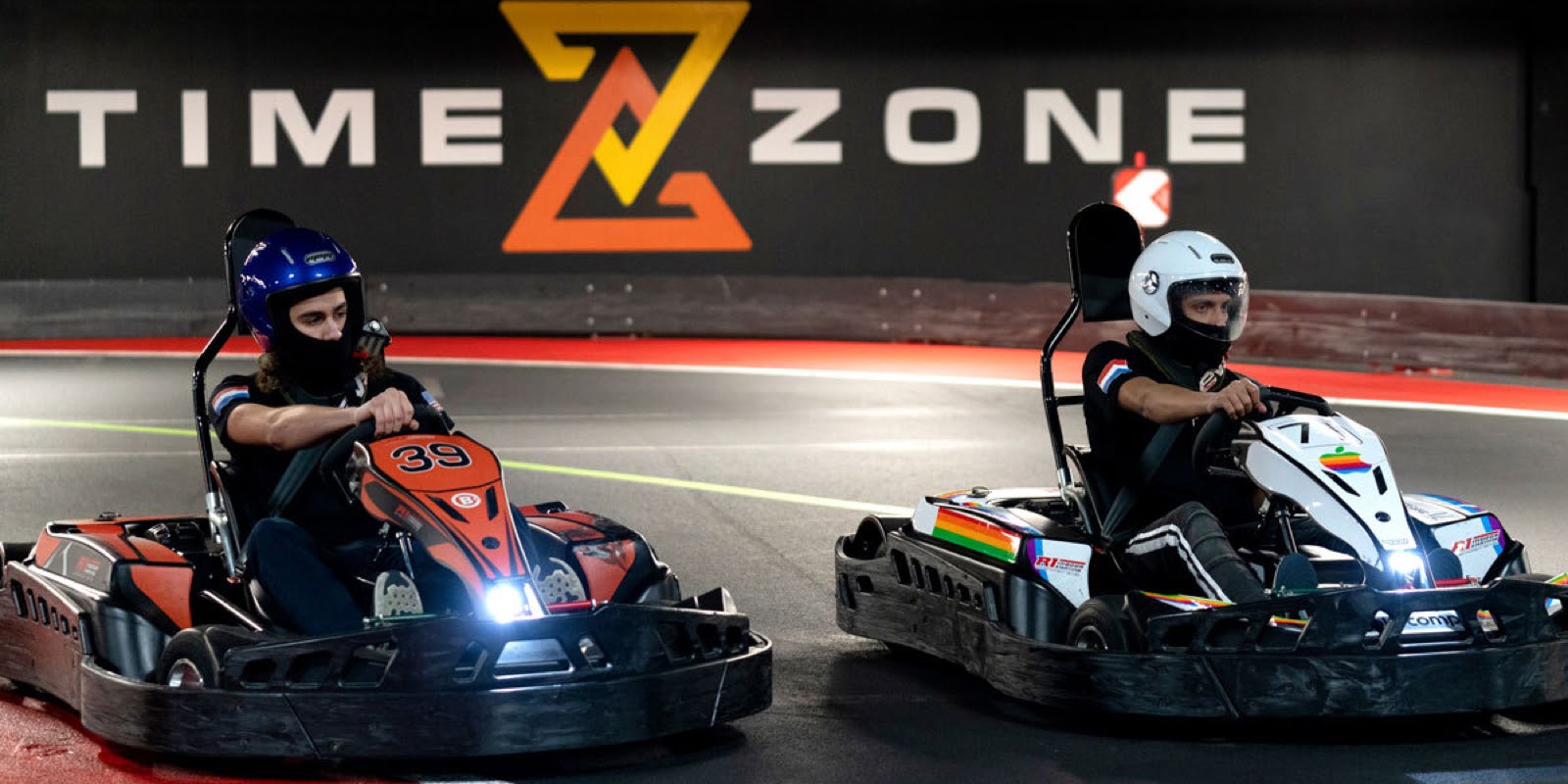 Go-karting at R1 Indoor Karting in Lincoln. Briq Bookings and R1 Indoor Karting celebrate their 2-year anniversary