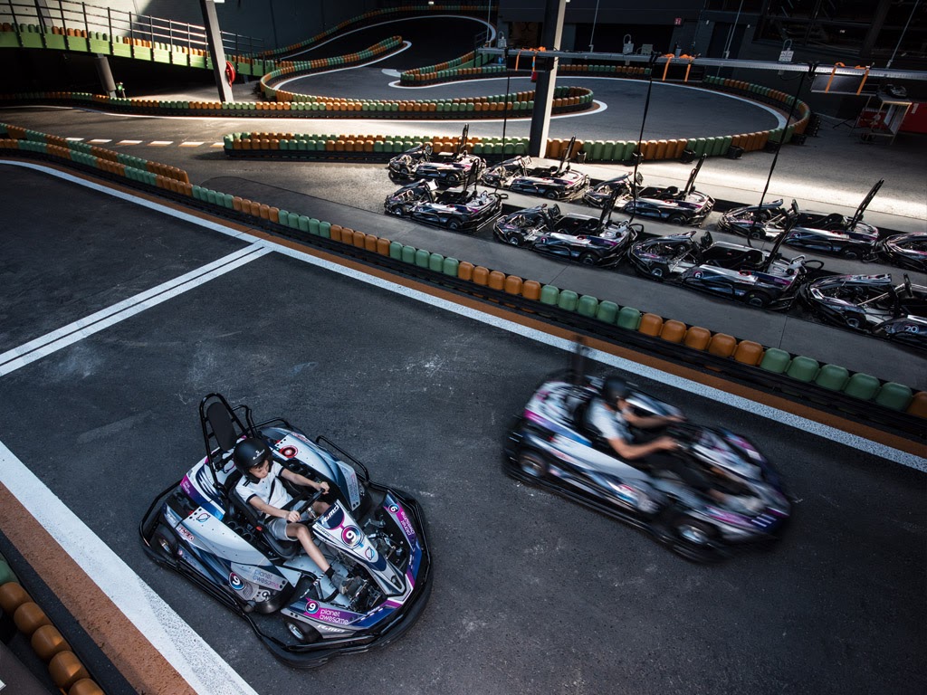 Go-karting at Planet Awesome