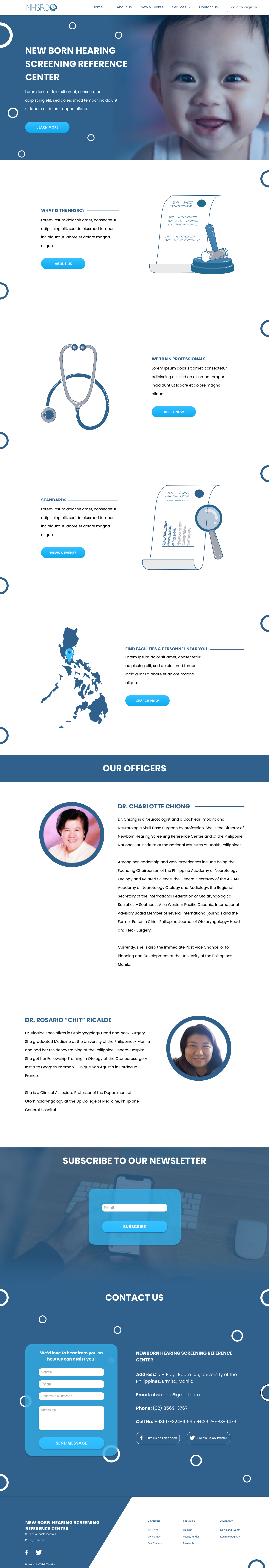 NHSRC web design