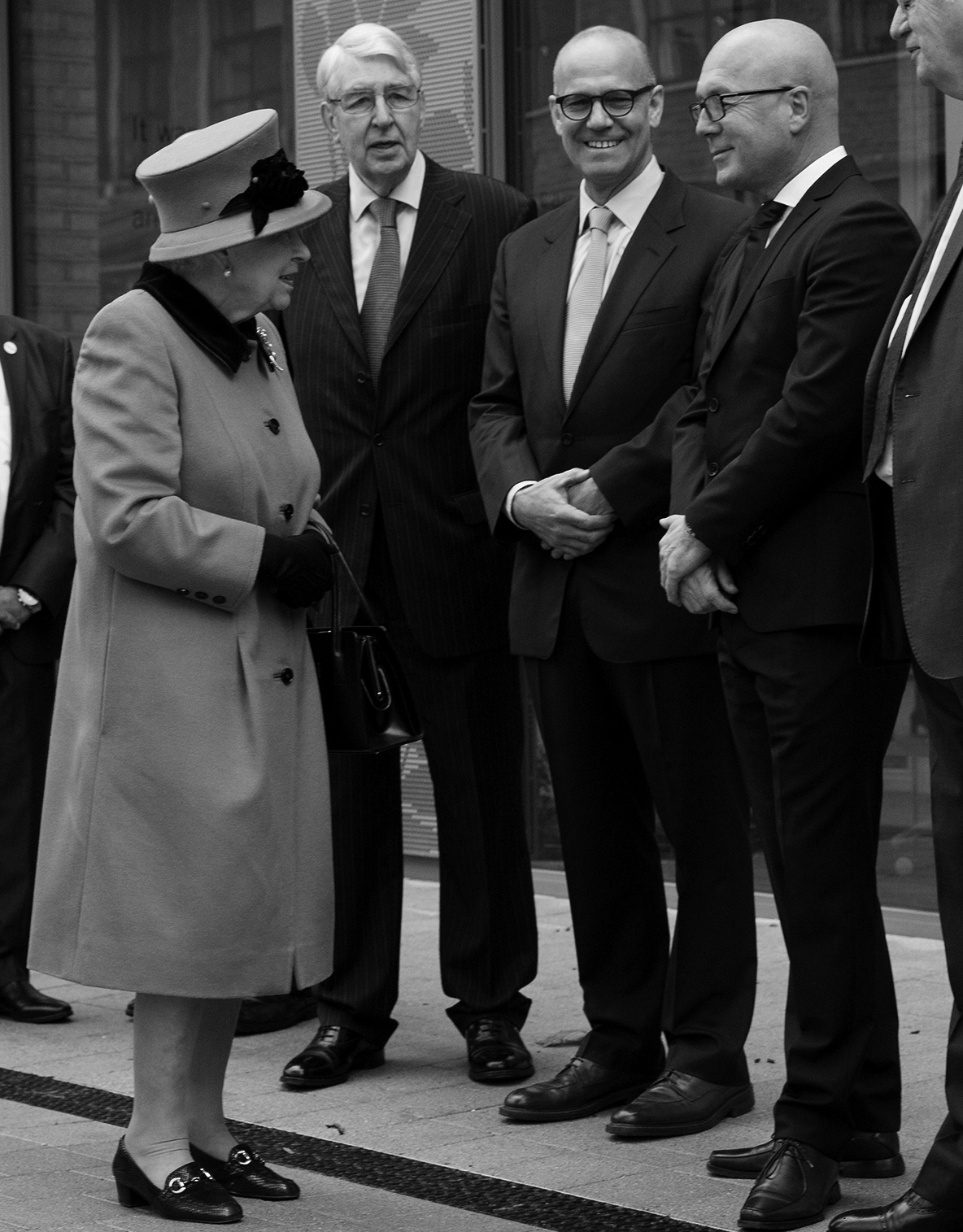 Queen Elizabeth II at Coram building unveiling