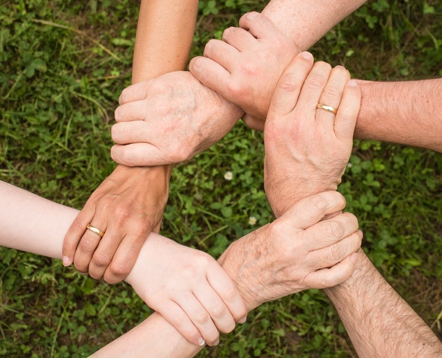 people connected together