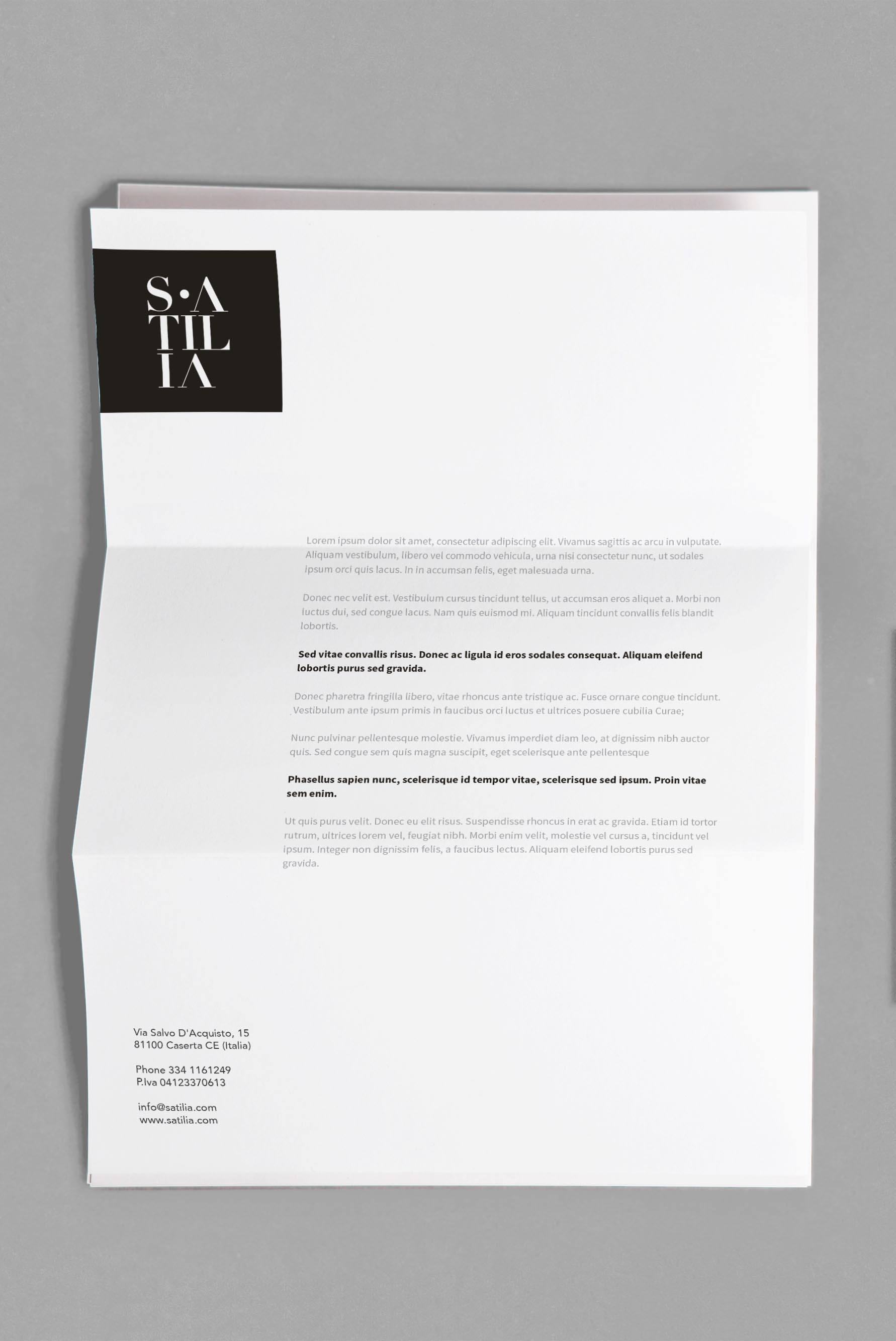 lettera e carta intestata design