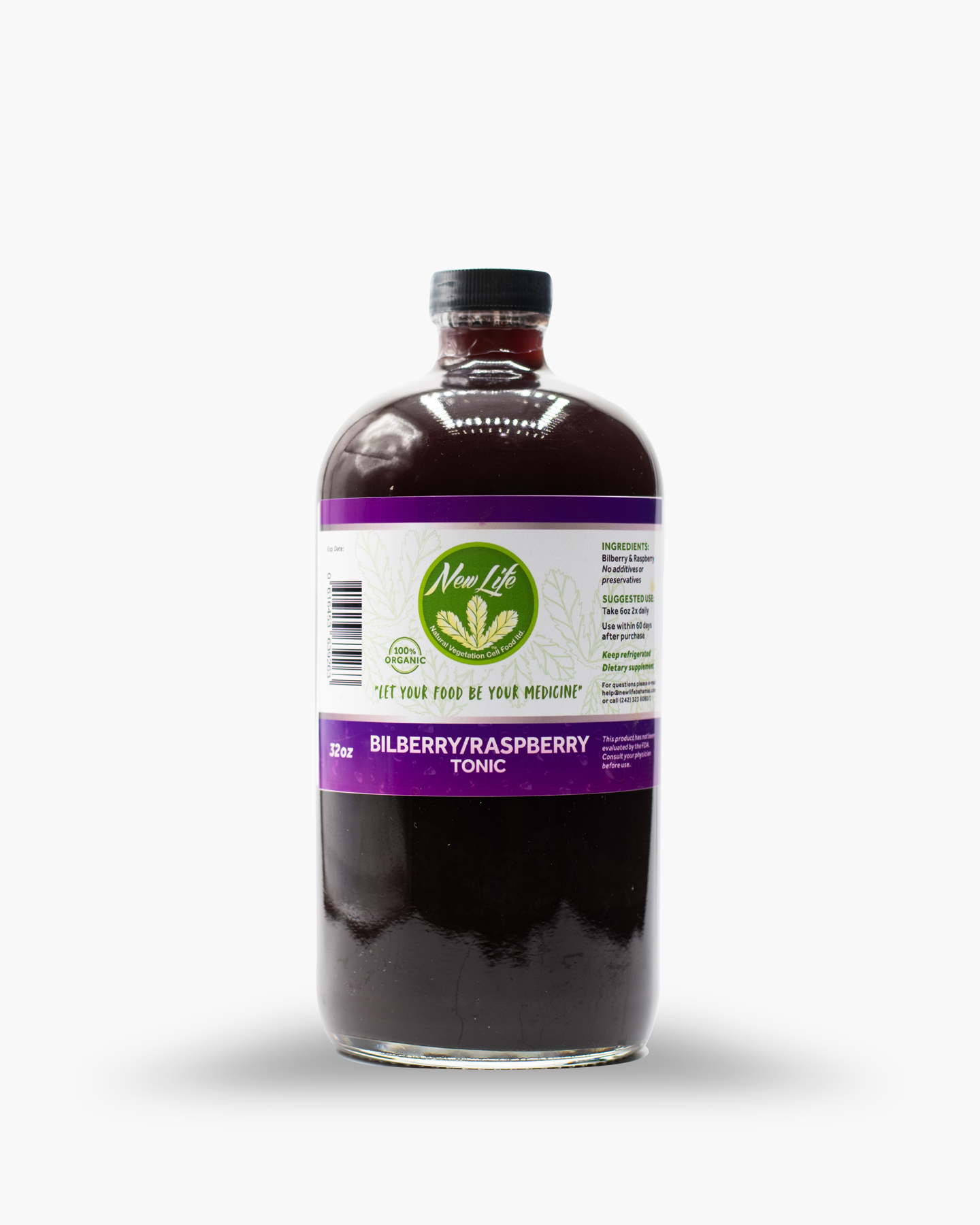 Bilberry Raspberry Tonic