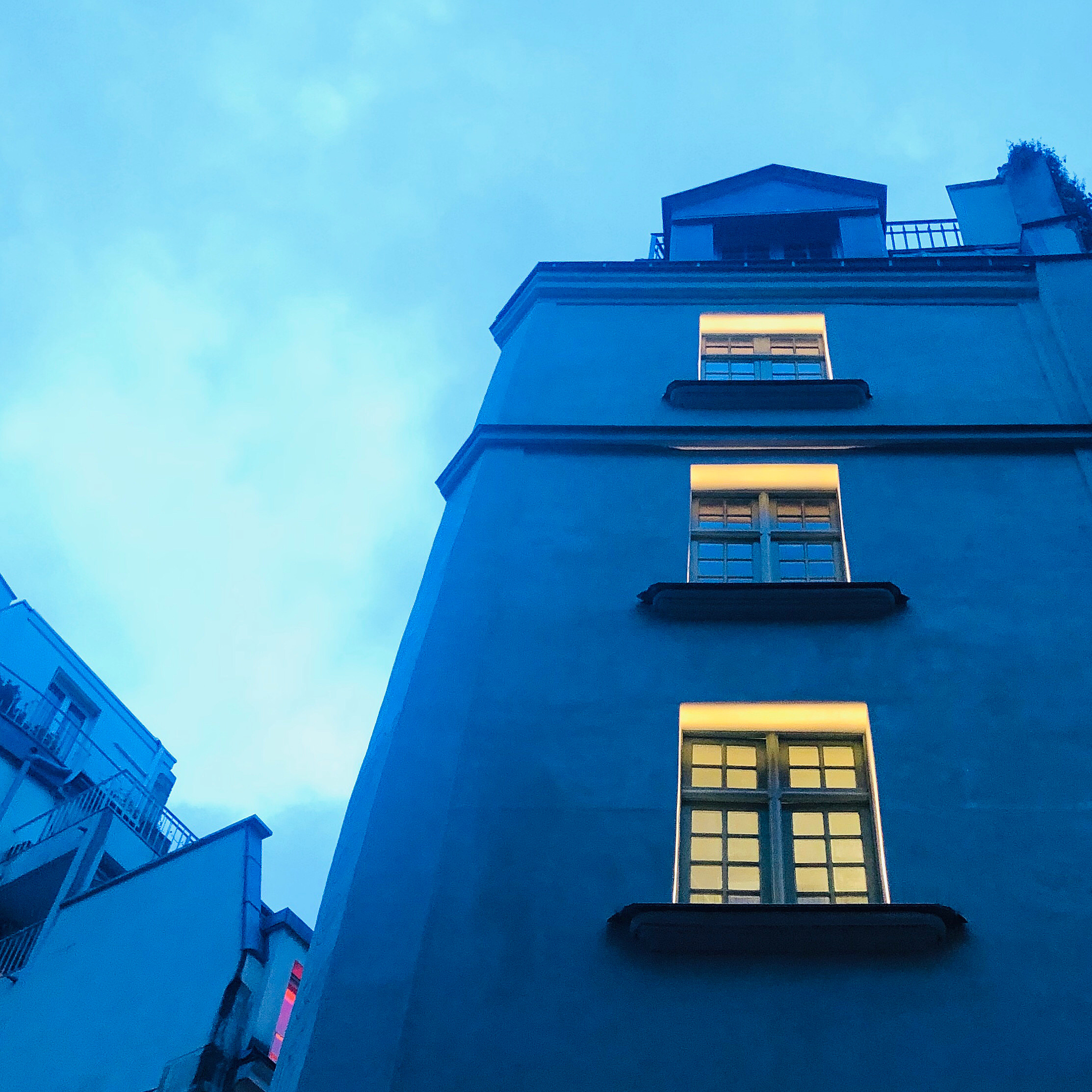 Ile flottante aux pralins roses