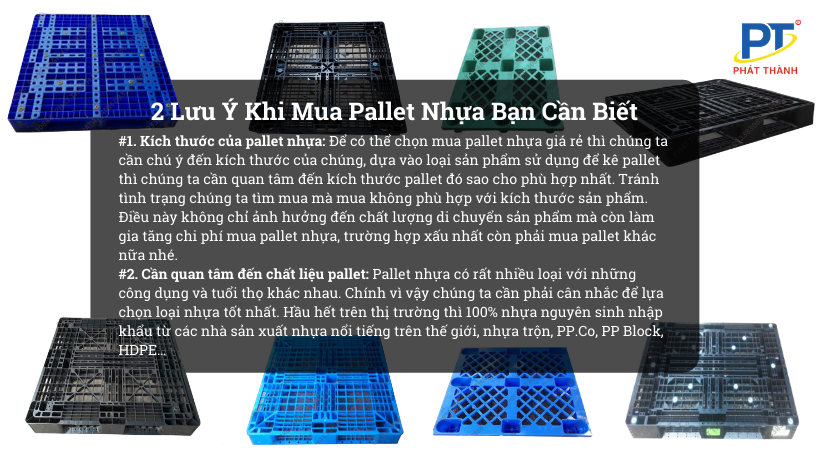 2 Lưu Ý Khi Mua Pallet Nhựa Bạn Nên Biết