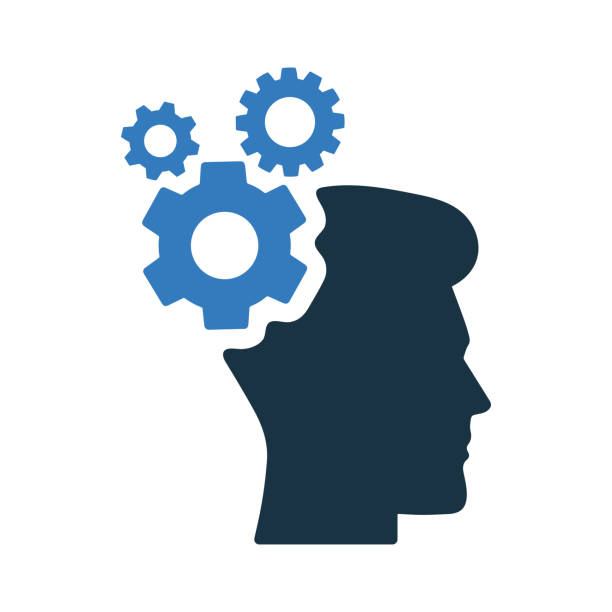 Brainstorming, gear, head, strategy icon Brainstorming, gear, head, strategy icon. Use for commercial, print media, web or any type of design projects. experience stock illustrations