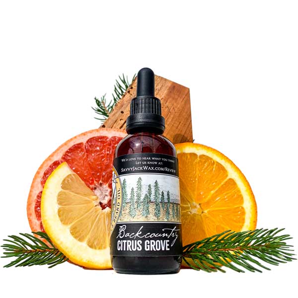 SavvyJack Citrus Grove Beard Oil - side