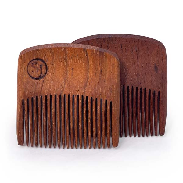 SavvyJack Pocket pick mustache comb - Ipe wood.