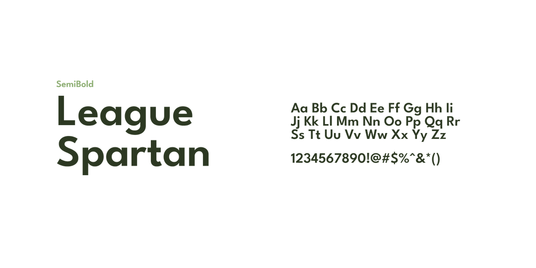 League Spartan Font of the Week
